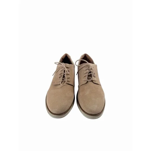 Clarks Collection Ultimate Comfort Women's 9.5 Tan Suede Oxford Lace-Up - Picture 5 of 7